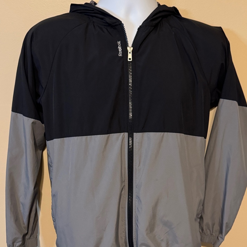 Reebok Black and Gray Women's Jacket - Picture 5 of 11